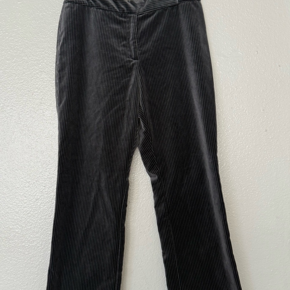 Valerie Stevens Gray Casual Pants size 10 Cotton velvet